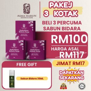 3 Kotak Hydraglow Beauty Soap